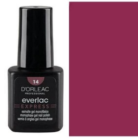 D`orleac - Verniz Gel EVERLAC EXPRESS Nº14 MARSALA 7 ml (XE16514) 