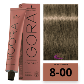 Schwarzkopf - Coloração COLOR Igora 10 Minutos 8-00 Louro Claro Natural Intenso 60 ml 