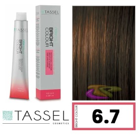 Tassel - Coloração BRIGHT COLOUR com Argão e Queratina Nº 6.7 LOURO ESCURO BROWN 100 ml (04813)