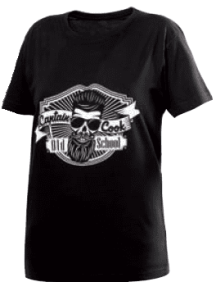 Captain Cook - Camiseta tamanho P Cor Preta (04957/4) 
