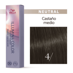 Wella - Coloração Illumina Color 4/ Castanho Médio 60 ml