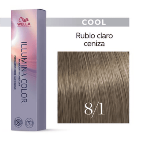 Wella - Coloração Illumina Color 8/1 Louro Claro Cinza 60 ml 