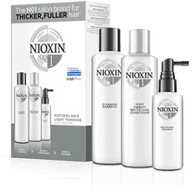 Nioxin - Kit SISTEMA 1 cabelo NATURAL leve perda de densidade (3 produtos) 