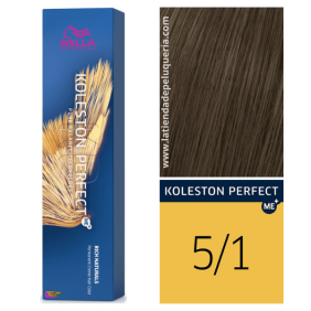 Wella - Coloração Koleston Perfect ME+ Rich Naturals 5/1 Castanho Claro Acinzentado 60 ml