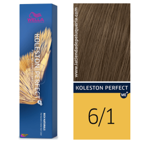 Wella - Coloração Koleston Perfect ME+ Rich Naturals 6/1 Louro Escuro Acinzentado 60 ml