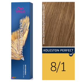 Wella - Coloração Koleston Perfect ME+ Rich Naturals 8/1 Louro Claro Acinzentado 60 ml