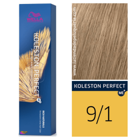 Wella - Coloração Koleston Perfect ME+ Rich Naturals 9/1 Louro Muito Claro Acinzentado 60 ml