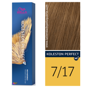 Wella - Coloração Koleston Perfect ME+ Rich Naturals 7/17 Louro Médio Acinzentado Brown 60 ml