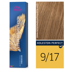 Wella - Coloração Koleston Perfect ME+ Rich Naturals 9/17 Louro Muito Claro Acinzentado Castanho 60 ml