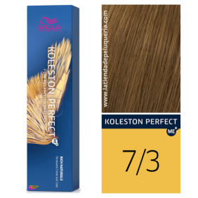 Wella - Coloração Koleston Perfect ME+ Rich Naturals 7/3 Louro Médio Dourado 60 ml