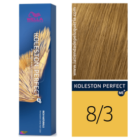 Wella - Coloração Koleston Perfect ME+ Rich Naturals 8/3 Louro Claro Dourado 60 ml