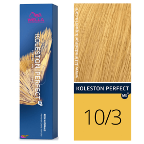 Wella - Coloração Koleston Perfect ME+ Rich Naturals 10/3 Louro Súper Claro Dourado 60 ml