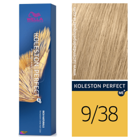 Wella - Coloração Koleston Perfect ME+ Rich Naturals 9/38 Louro Muito Claro Dourado Pérola 60 ml