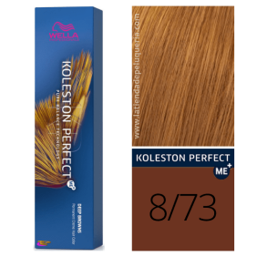 Wella - Coloração Koleston Perfect ME+ Deep Browns 8/73 Louro Claro Brown Dourado 60 ml