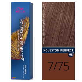 Wella - Coloração Koleston Perfect ME+ Deep Browns 7/75 Louro Médio Brown Mogno 60 ml