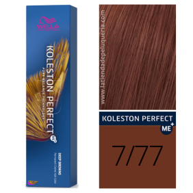 Wella - Coloração Koleston Perfect ME+ Deep Browns 7/77 Louro Médio Brown Intenso 60 ml