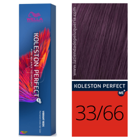 Wella - Coloração Koleston Perfect ME+ Vibrant Reds 33/66 Castanho Escuro Intenso Violeta Intenso 60 ml