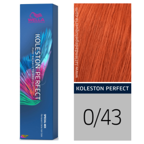 Wella - Coloração Koleston Perfect Special Mix 0/43 Vermelho Coral de 60 ml