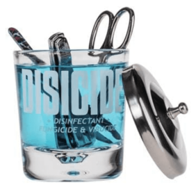 Disicide - Jarra de vidro para preencher com desinfectante 160 ml (D300219)