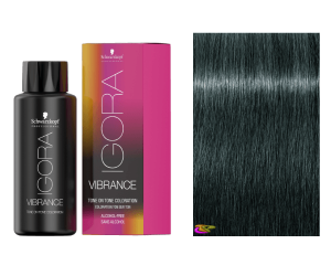 Schwarzkopf - Coloração Igora Vibrance 6-12 Louro Escuro Cinza Fumê 60 ml (semipermanente) 