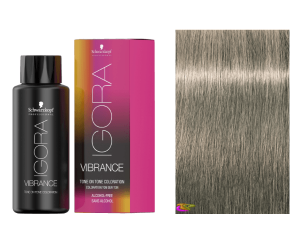 Schwarzkopf - Coloração Igora Vibrance 9-1 Louro Muito Claro Cinza 60 ml (semipermanente)