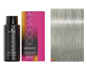 Schwarzkopf - Coloração Igora Vibrance 9,5-1 Tonalizador Cinza 60 ml (semipermanente) 