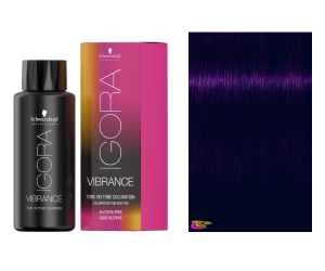 Schwarzkopf - Coloração Igora Vibrance 4-99 Castanho Médio Violeta Intenso 60 ml (semipermanente) 