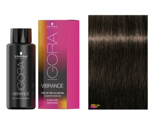 Schwarzkopf - Coloração Igora Vibrance 5-65 Castanho Claro Brown Dourado 60 ml (semipermanente) 