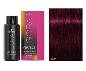 Schwarzkopf - Coloração Igora Vibrance 5-88 Castanho Claro Vermelho Intenso 60 ml (semipermanente) 