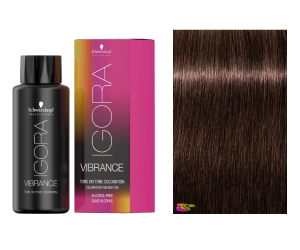 Schwarzkopf - Coloração Igora Vibrance 6-6 Louro Escuro Brown 60 ml (semipermanente) 