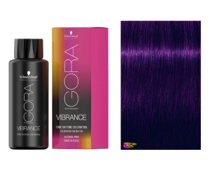 Schwarzkopf - Coloração Igora Vibrance 6-99 Louro Escuro Violeta Intenso 60 ml (semipermanente)