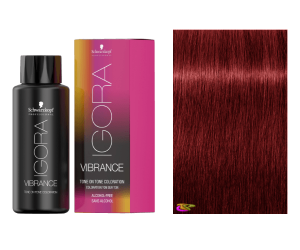 Schwarzkopf - Coloração Igora Vibrance 7-88 Louro Médio Vermelho Intenso 60 ml (semipermanente)