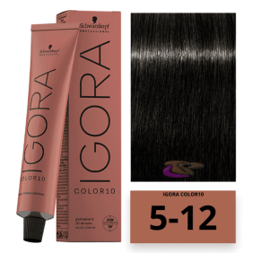 Schwarzkopf - Coloração COLOR Igora 10 Minutos 5-12 Castanho Claro Cinza Fumaça 60 ml 