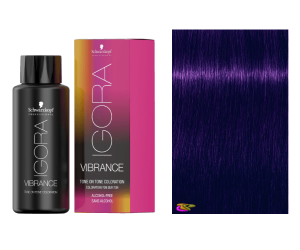 Schwarzkopf - Coloração Igora Vibrance 0-99 Potenciador Concentrado Violeta 60 ml (semipermanente) 