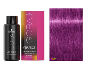Schwarzkopf - Coloração Igora Vibrance 9,5-98 Tonalizador Violeta Avermelhado 60 ml (semipermanente) 