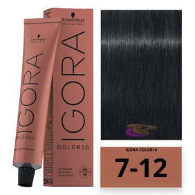 Schwarzkopf - Coloração COLOR Igora 10 Minutos 7-12 Louro Médio Cinza Fumaça 60 ml