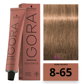 Schwarzkopf - Tinta COLOR Igora 10 Minutos 8-65 Louro Claro Brown Dourado 60 ml 