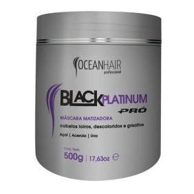 Ocean Hair - Máscara Matizadora BLACK PLATINIUM PRO 500 g 