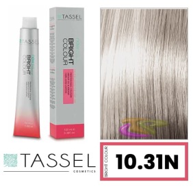 Tassel - Coloração BRIGHT COLOUR com Argão e Queratina Nº 10.31N LOURO SÚPER CLARO DOURADO CINZENTO 100 ml (06467)