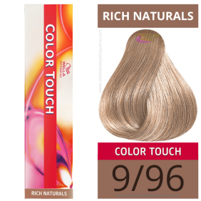 Wella - Banho COLOR TOUCH Rich Naturals 9/96 Louro Muito Claro Cendré Violeta (sem amoníaco) de 60 ml 