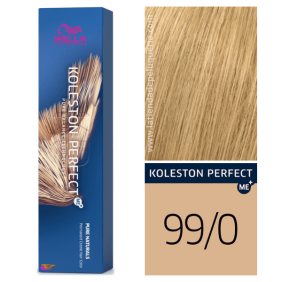 Wella - Coloração Koleston Perfect ME+ Pure Naturals 99/0 Louro Muito Claro Intenso 60 ml 