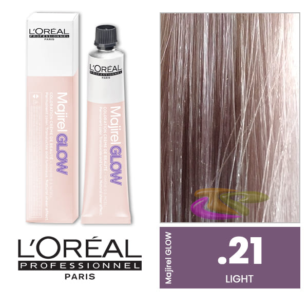 L`Oréal - Coloração MAJIREL GLOW Light .21 Frozen Rosé 50 ml 