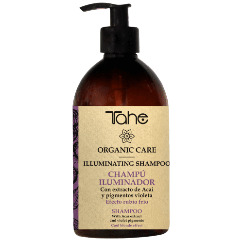 Tahe Organic Care - Champú ILLUMINATING SHAMPOO rubios fríos (vegano) 300 ml