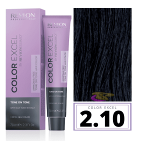 Revlon - Banho de cor COLOR EXCEL Sem Amoníaco 2.10 Preto Azulado 70 ml