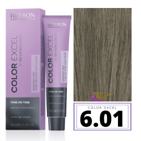 Revlon - Banho de cor COLOR EXCEL Sem Amoníaco 6.01 Louro Escuro Natural Acinzentado 70 ml