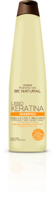 Be Natural - Champô LISSO KERATINA cabelos alisados e crespos 350 ml