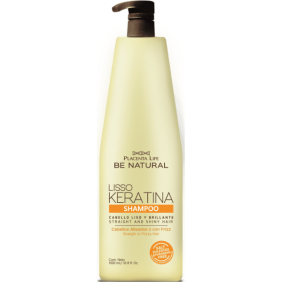 Be Natural - Champô LISSO KERATINA cabelos alisados e crespos 1000 ml