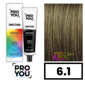 Revlon Proyou - Coloração THE COLOR MAKER 6.1 Louro Escuro Cinza 90 ml 
