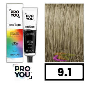 Revlon Proyou - Coloração THE COLOR MAKER 9.1 Louro Muito Claro Cinza 90 ml 