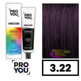 Revlon Proyou - Coloração THE COLOR MAKER 3.22 Castanho Escuro Violeta Intenso 90 ml